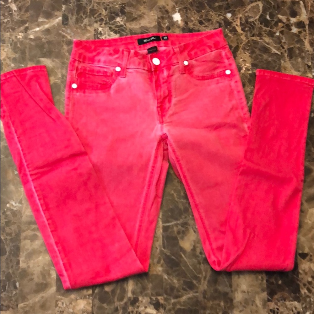 Miss Me Red Skinny Jeans Size 28